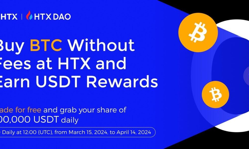 htx-introduces-fee-free-btc-trading-with-daily-200k-usdt-rewards-amid-btc’s-surge-to-$70k